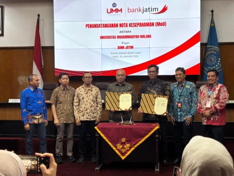 UMM Teken MoU dengan Bank Jatim dalam Berbagai Bidang Strategis