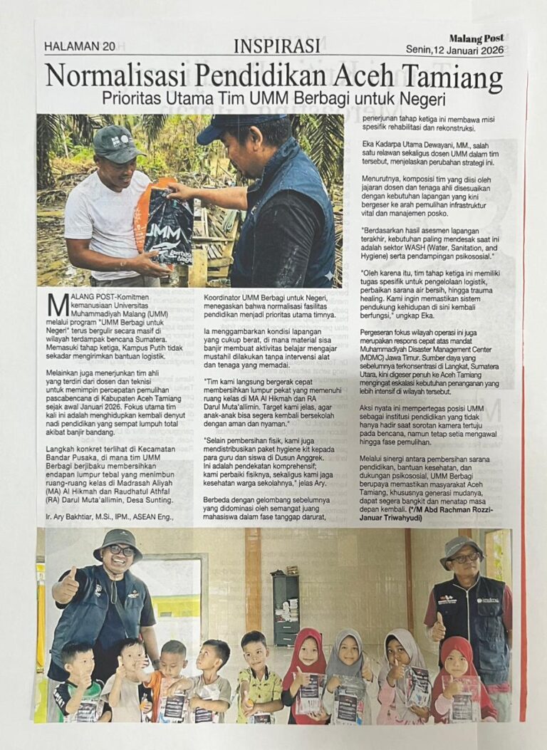 Normalisasi Pendidikan Aceh Tamiang