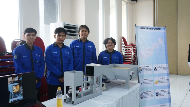 Bed Dryer Karya Mahasiswa UMM Jaga Mutu Gabah di Tengah Cuaca Tak Menentu