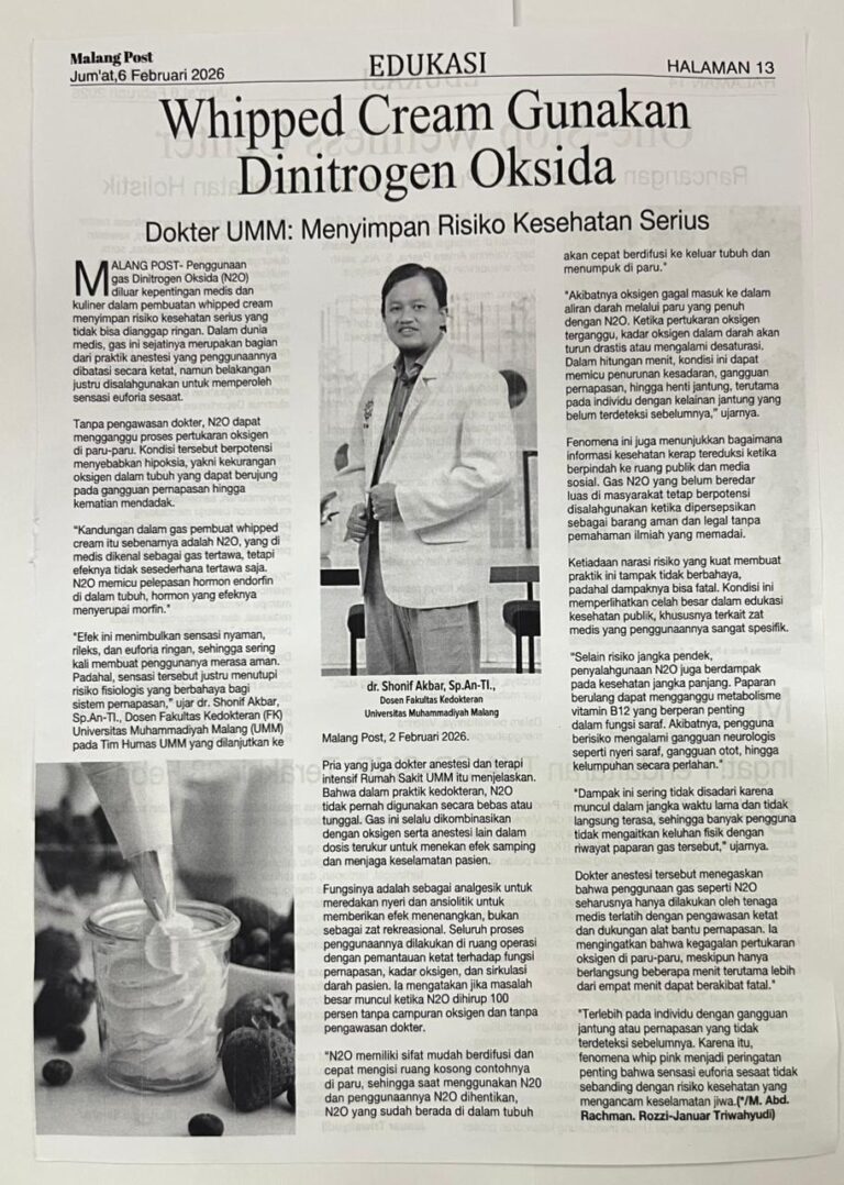 Whipped Cream Gunakan Dinitrogen Oksida