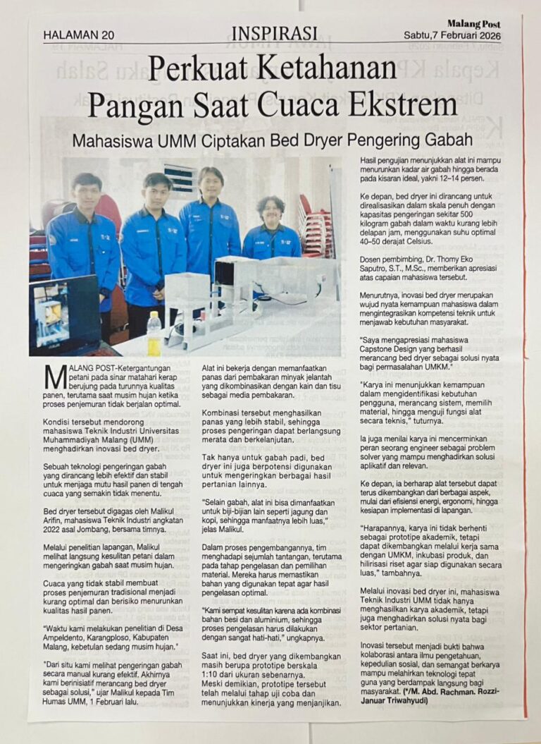 Perkuat Ketahanan Pangan Saat Cuaca Ekstrem