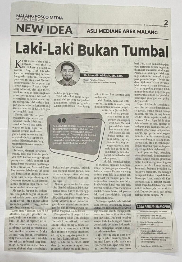 Laki-Laki Bukan Tumbal