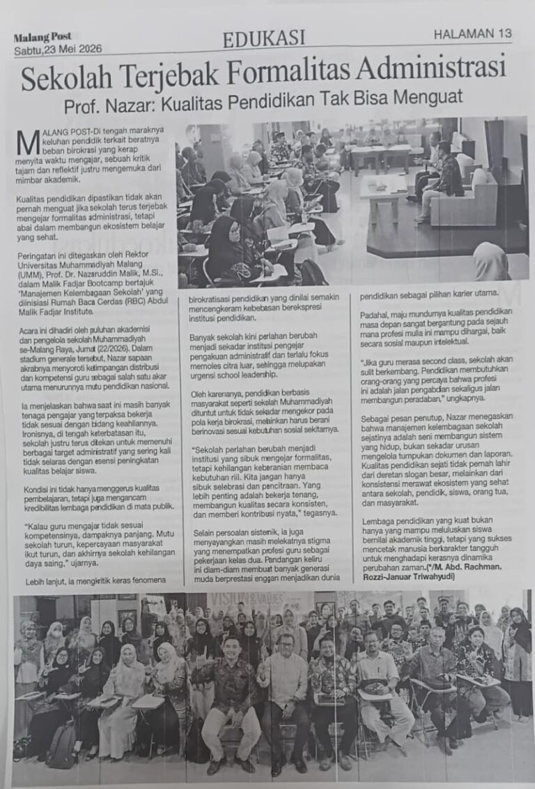 Sekolah Terjebak Formalitas Administrasi