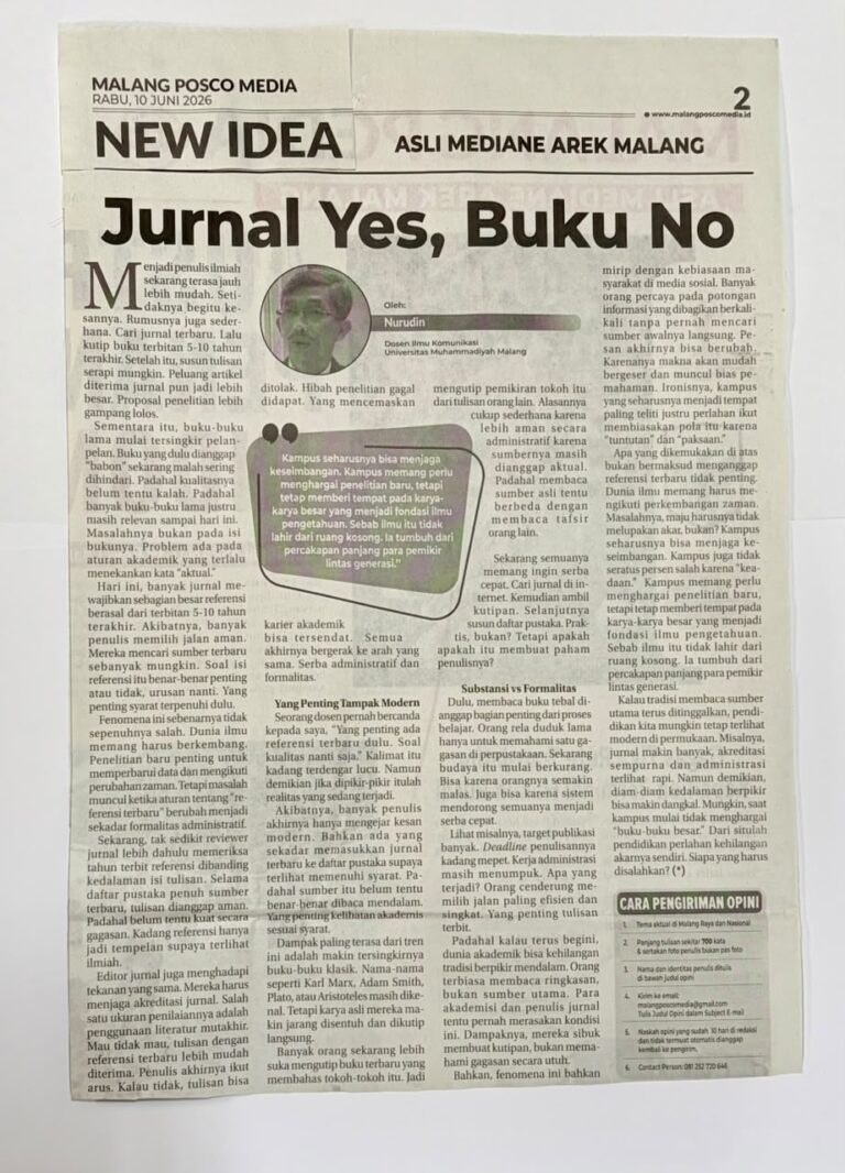Jurnal Yes, Buku No